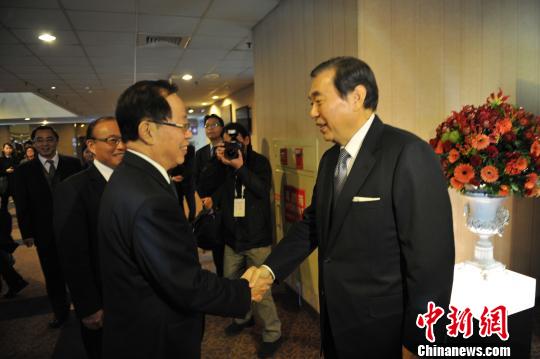 危朝安会见台北贸易中心董事长两地将加强会展合作