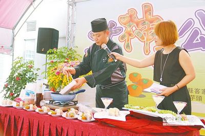 台湾苗栗举办芋头柿子节协助农民营销（图）