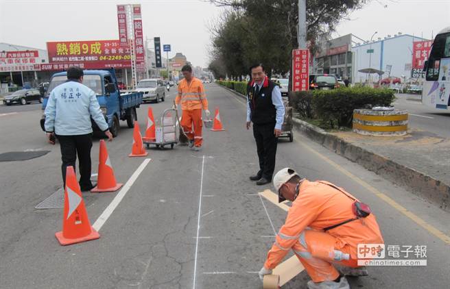 台中交通标志标画完即刨除 遭批浪费公款