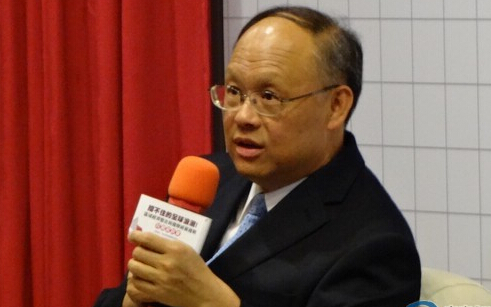台湾“经济部长”邓振中。（东森新闻图 林信男摄）
