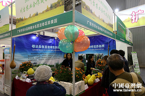 广安邻水伍昱洁奇花异果园展场。