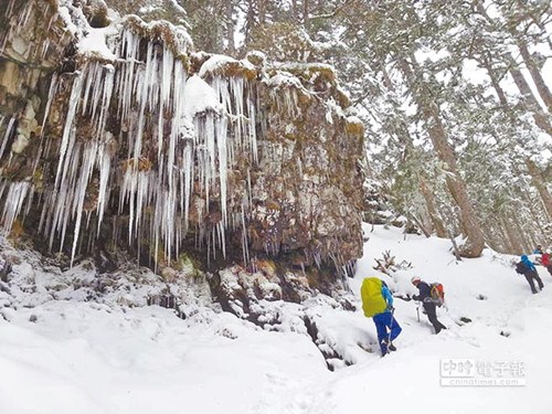 寒流袭台急冻96小时台民众疯追赏雪热点（图）