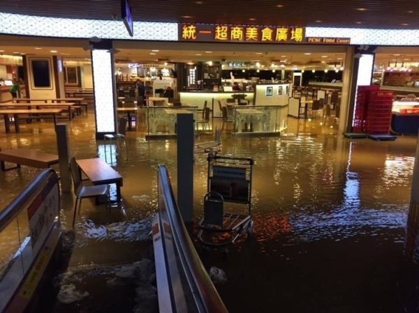 桃园机场遭37年最重水灾 机场董事长总经理引咎下台