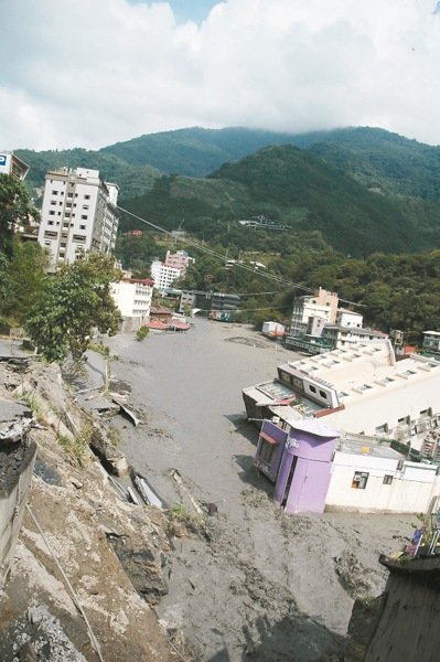 台湾“天下第一泉”因风灾将从地图上消失。（图片来源：台湾联合新闻网）