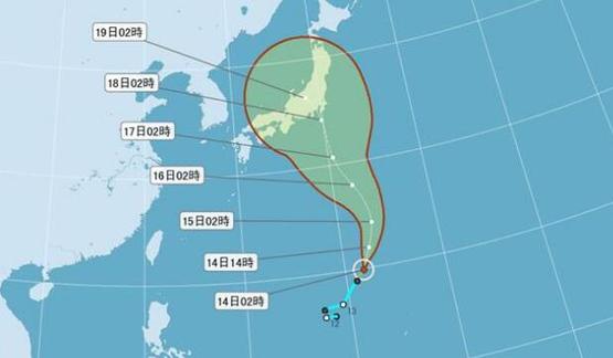 今年第7号台风“璨树”形成 短时间对台湾无影响