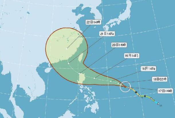 台风海马恐增强为强台，最快周三发布海警。（图片来源：台湾《中时电子报》）