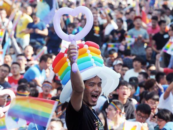 台湾挺同性婚姻者