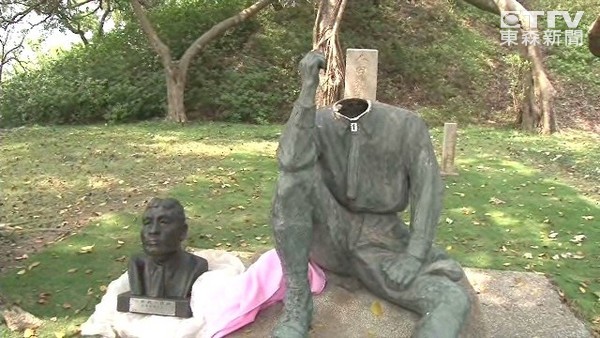 日本工程师铜像遭斩首 洪秀柱揭赖清德“台独”路线